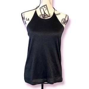 Sexy and sparkly size medium halter.  Easy to dress down and easier to dress up!